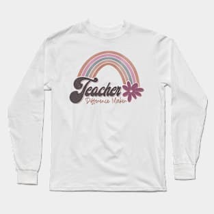 Teacher difference maker Long Sleeve T-Shirt